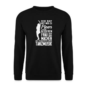 Tanzen - Unisex Pullover - Schwarz - Vorne - Alina (178cm) & Michal (187cm)