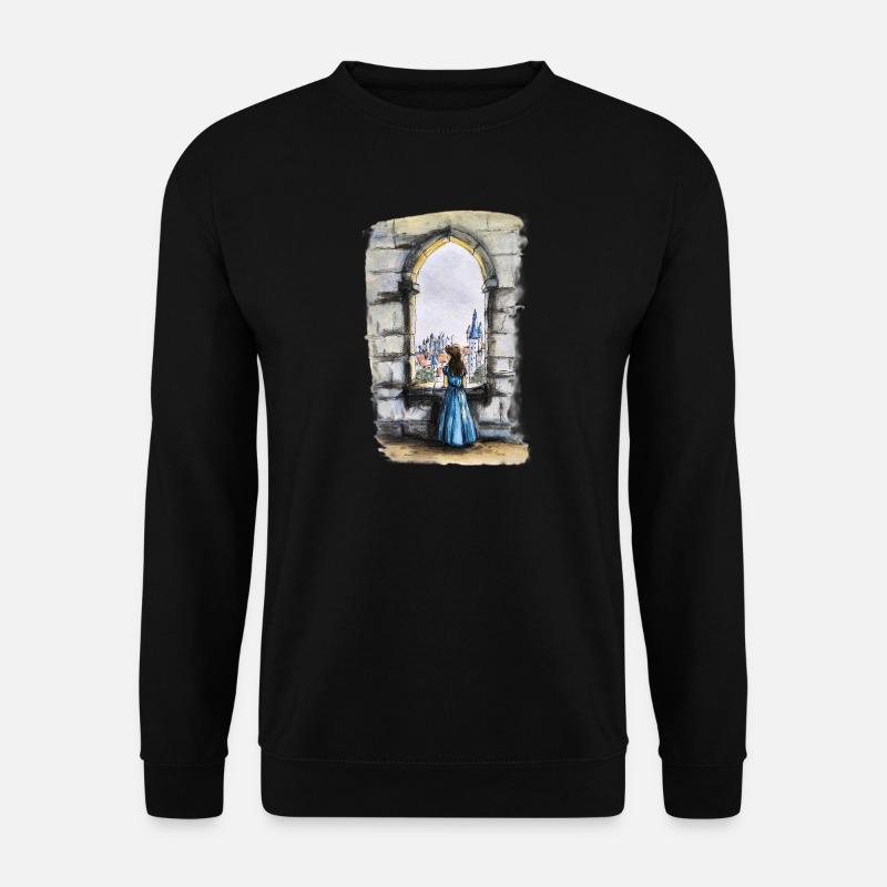 Fairytale Castle Window Dream - Unisex Sweatshirt - black