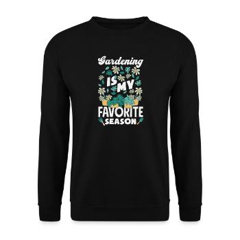 Garten- Und Pflanzenliebhaber Geschenke - Unisex Pullover - Schwarz - Vorne - Alina (178cm) & Michal (187cm)