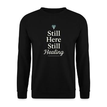 Suicide Loss Remembrance Walk Suicide - Unisex Sweatshirt - black - Front - Alina (178cm) & Michal (187cm)