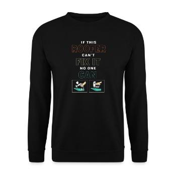 Couvreur - Sweat-shirt Unisexe - noir - Devant - Alina (178cm) & Michal (187cm)