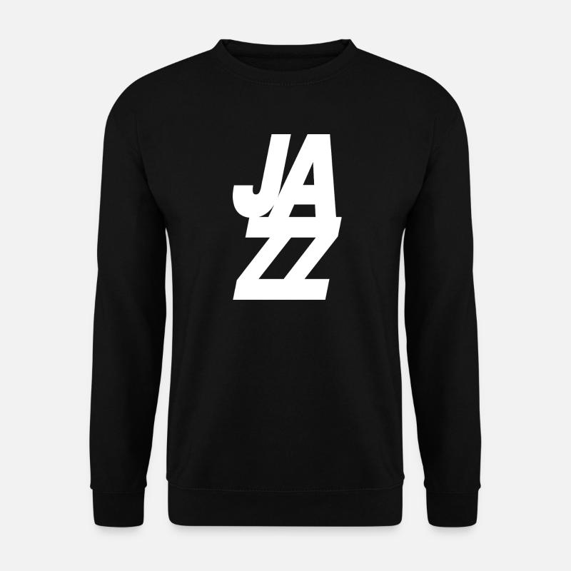 Bold Jazz Music logo design - Unisex Sweatshirt - black