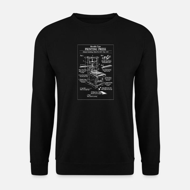 Plan d’impression classique - Sweat-shirt Unisexe - noir