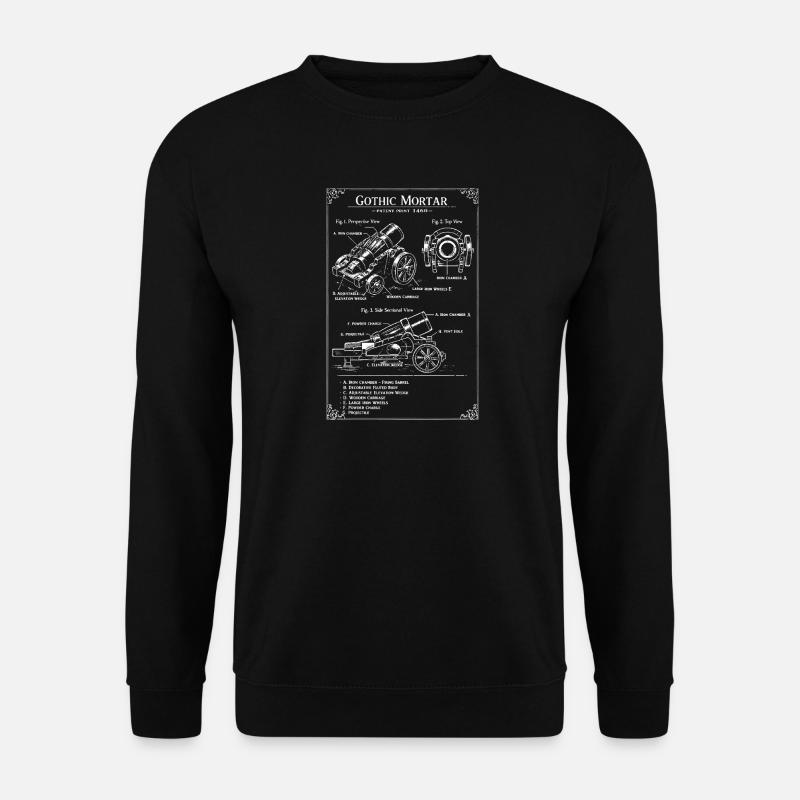 Gothic Mortar Blueprint - Unisex Sweatshirt - black