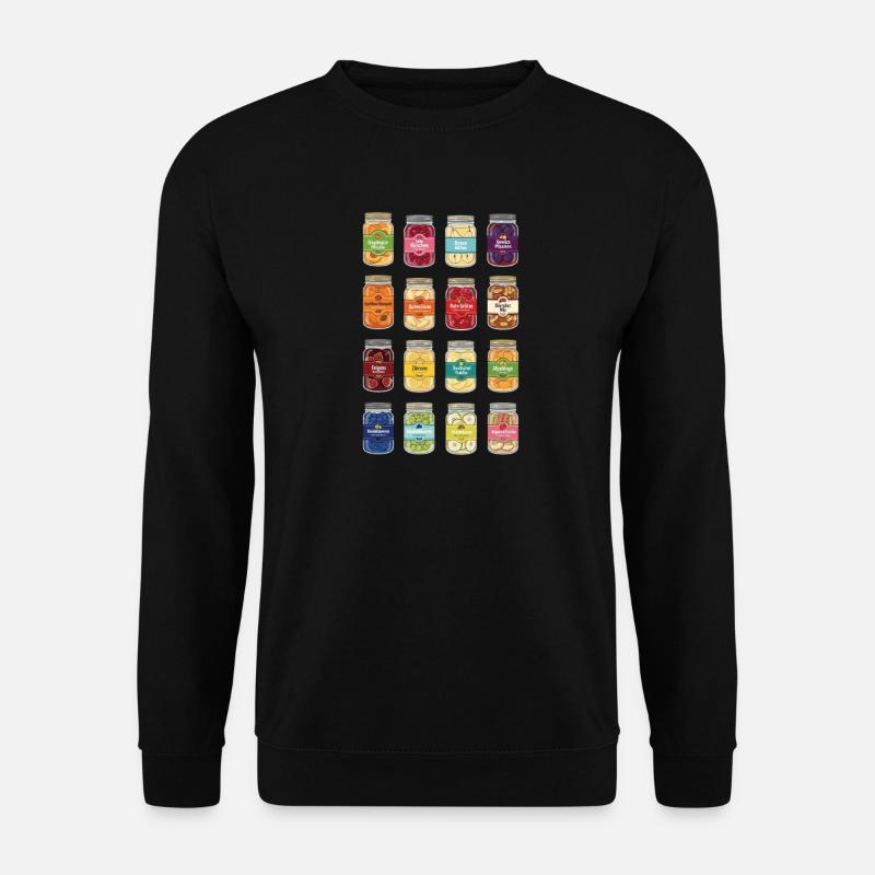 Obst Im Glas - Unisex Pullover - Schwarz