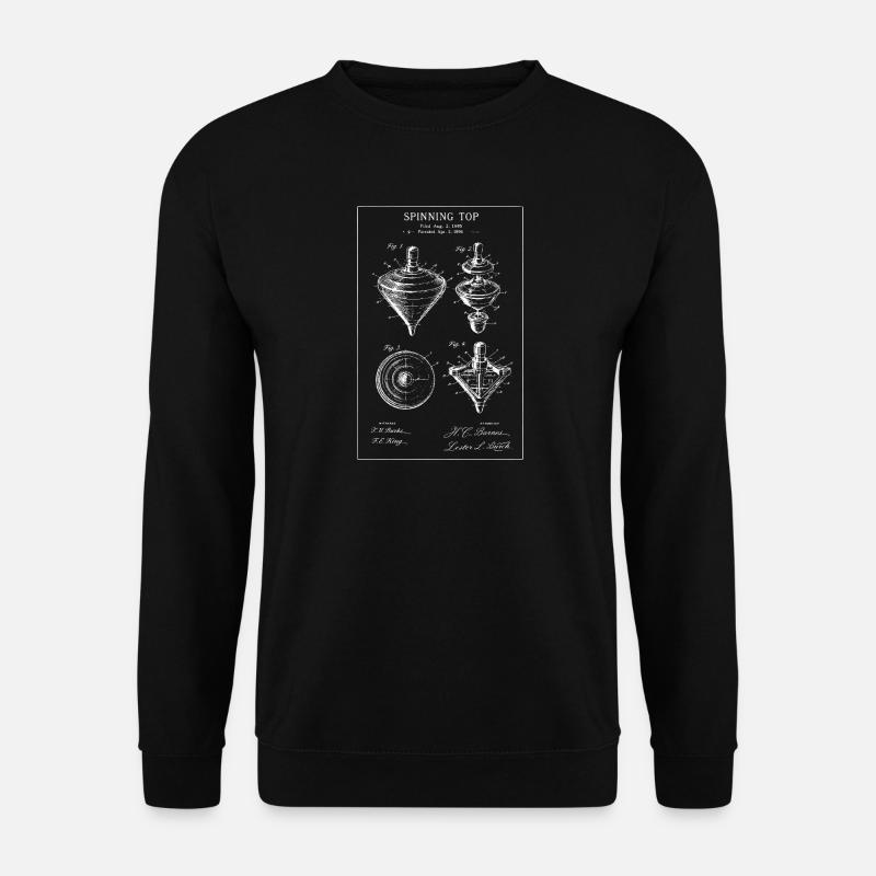 Retro Toy Blueprint Set - Unisex Sweatshirt - black