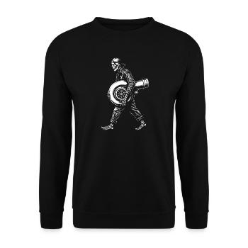 Turbocharger Boost Skeleton Tuning Screwdriver - Unisex Sweatshirt - black - Front - Alina (178cm) & Michal (187cm)