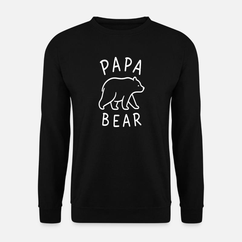 Papa Bear Motiv - Unisex Pullover - Schwarz