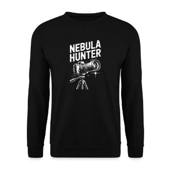 Nebula Hunter Teleskop - Unisex Pullover - Schwarz - Vorne - Alina (178cm) & Michal (187cm)