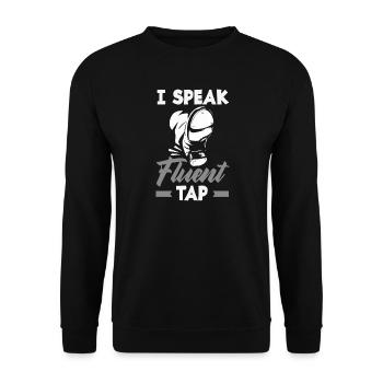 Tap dancers, tap shoes, tap dance - Unisex Sweatshirt - black - Front - Alina (178cm) & Michal (187cm)