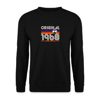 Original 1968 Limited Edition - Unisex Sweatshirt - black - Front - Alina (178cm) & Michal (187cm)