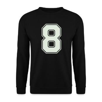 8 - Unisex Sweatshirt - black - Front - Alina (178cm) & Michal (187cm)