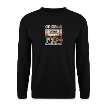 Original 1984 Cassette Limited - Sweat-shirt Unisexe - noir - Devant - Alina (178cm) & Michal (187cm)