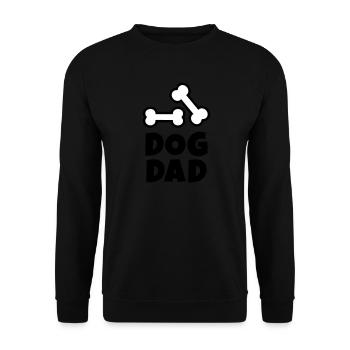 Dog Dad - Unisex Pullover - Schwarz - Vorne - Alina (178cm) & Michal (187cm)
