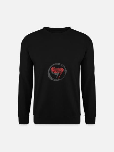 FASCISM ANTIFA FLAGS - Unisex Sweatshirt - black