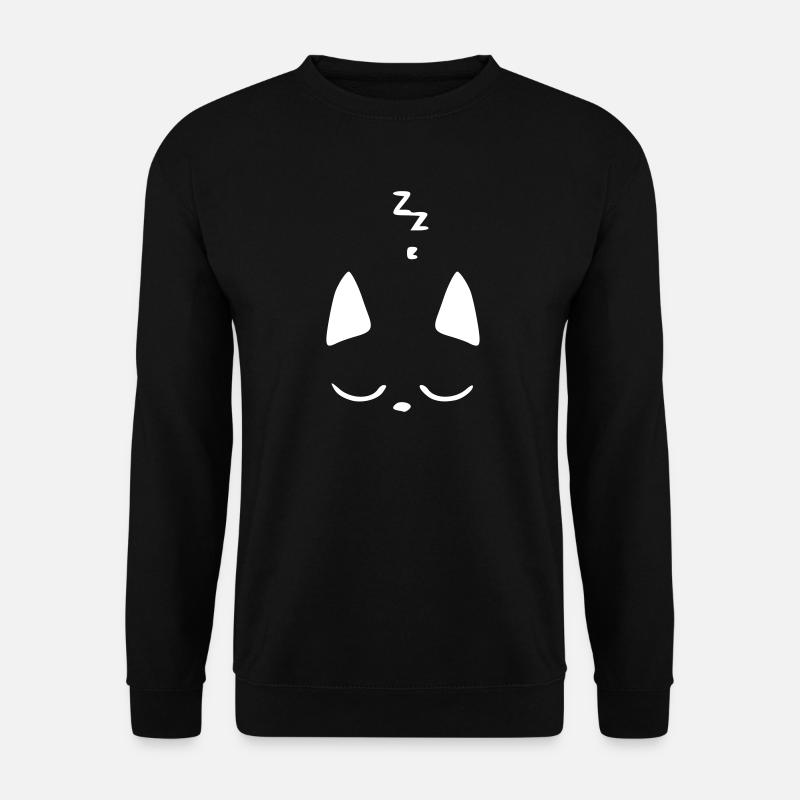 sleeping cat - sleeping cat - Unisex Sweatshirt - black