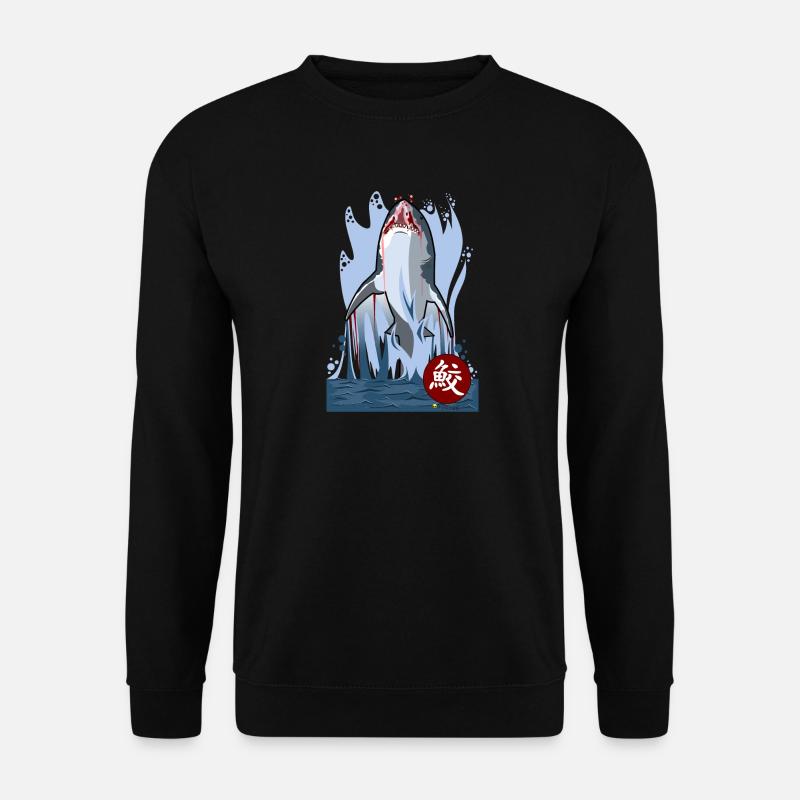Requin - Sweat-shirt Unisexe - noir