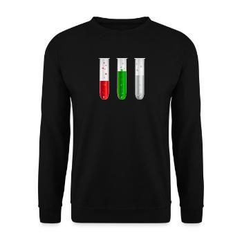 Augsburg Blend - Red Green White - Unisex Sweatshirt - black - Front - Alina (178cm) & Michal (187cm)