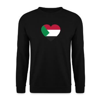 Drapeau du cœur de la Palestine - Sweat-shirt Unisexe - noir - Devant - Alina (178cm) & Michal (187cm)