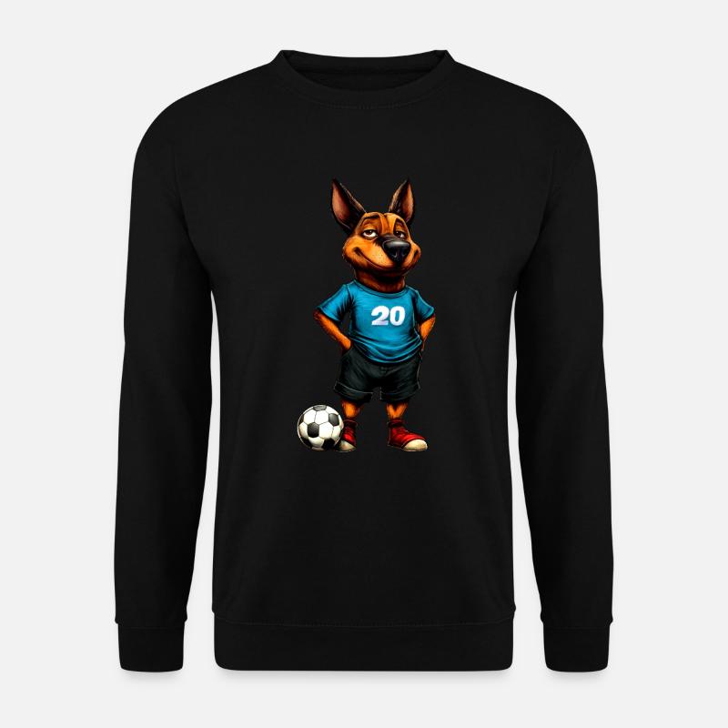 Fussball Hunde - Unisex Pullover - Schwarz