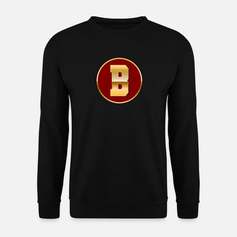Buchstabe B - Unisex Pullover - Schwarz