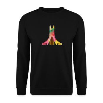 Alger - Sweat-shirt Unisexe - noir - Devant - Alina (178cm) & Michal (187cm)