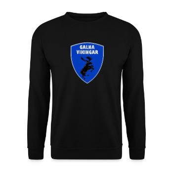 Galna Vikingar Verrückte Wikinger - Unisex Pullover - Schwarz - Vorne - Alina (178cm) & Michal (187cm)