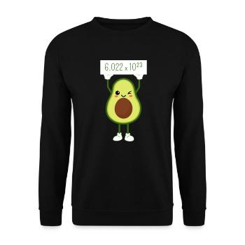 Avogadro-Nummer - Unisex Pullover - Schwarz - Vorne - Alina (178cm) & Michal (187cm)