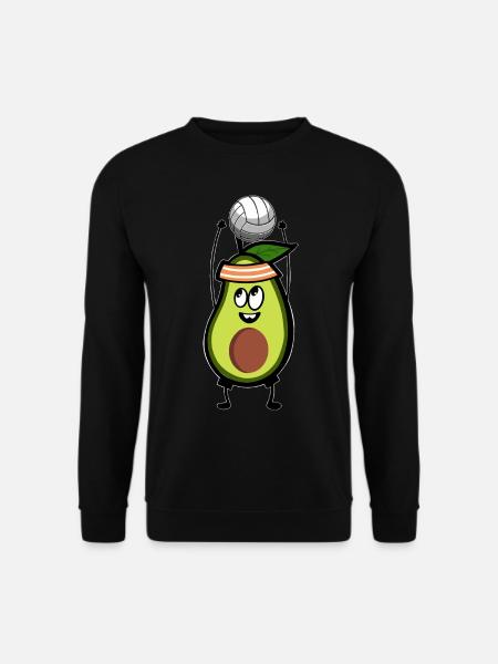 Volleyball Avocado - Unisex Sweatshirt - black