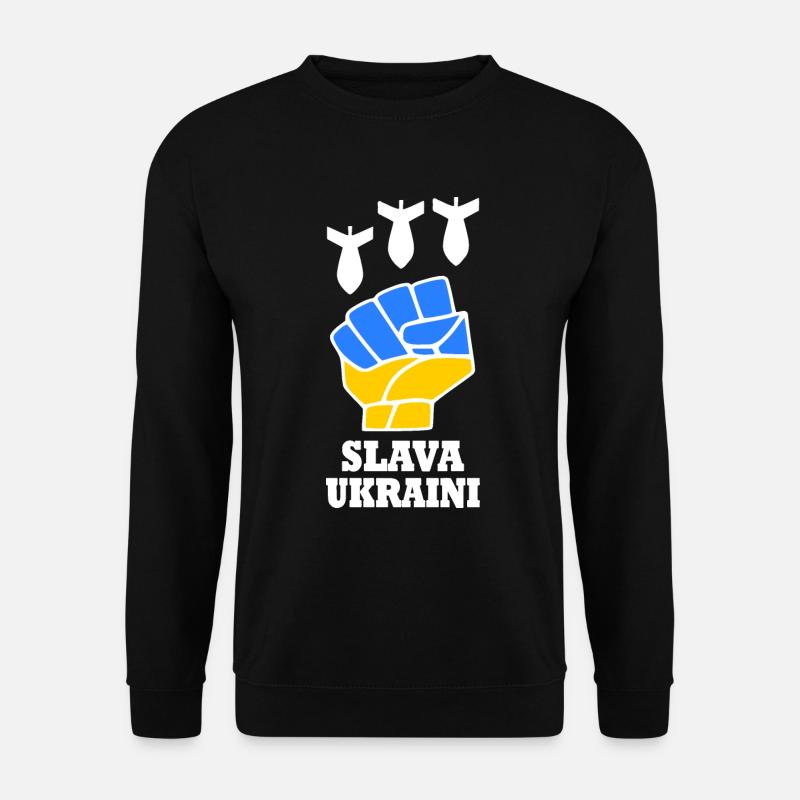 Slava ukraini - Unisex Sweatshirt - black