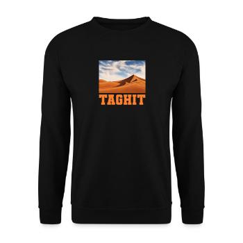 Taghit - Unisex Pullover - Schwarz - Vorne - Alina (178cm) & Michal (187cm)