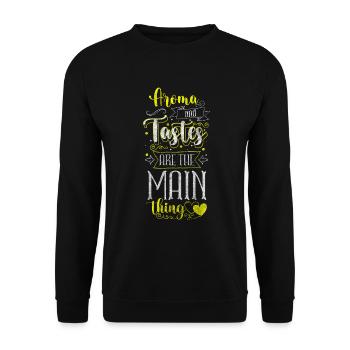 Profession de cuisinier Chef Chapeau Cuisinier - Sweat-shirt Unisexe - noir - Devant - Alina (178cm) & Michal (187cm)