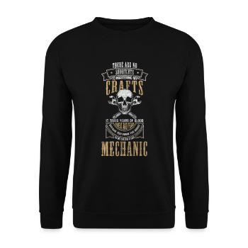 Mechanic Craftsman - Unisex Sweatshirt - black - Front - Alina (178cm) & Michal (187cm)