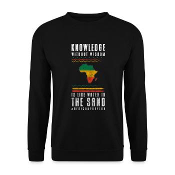 Culture Nature Animaux d’Afrique - Sweat-shirt Unisexe - noir - Devant - Alina (178cm) & Michal (187cm)