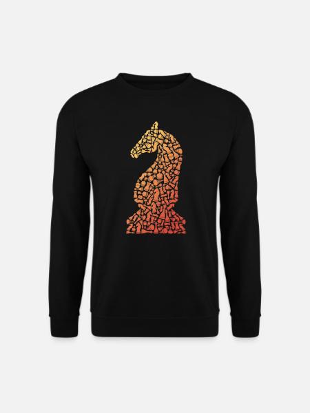 Schach Figur Brettspiel Symbole Schachspieler - Unisex Pullover - Schwarz