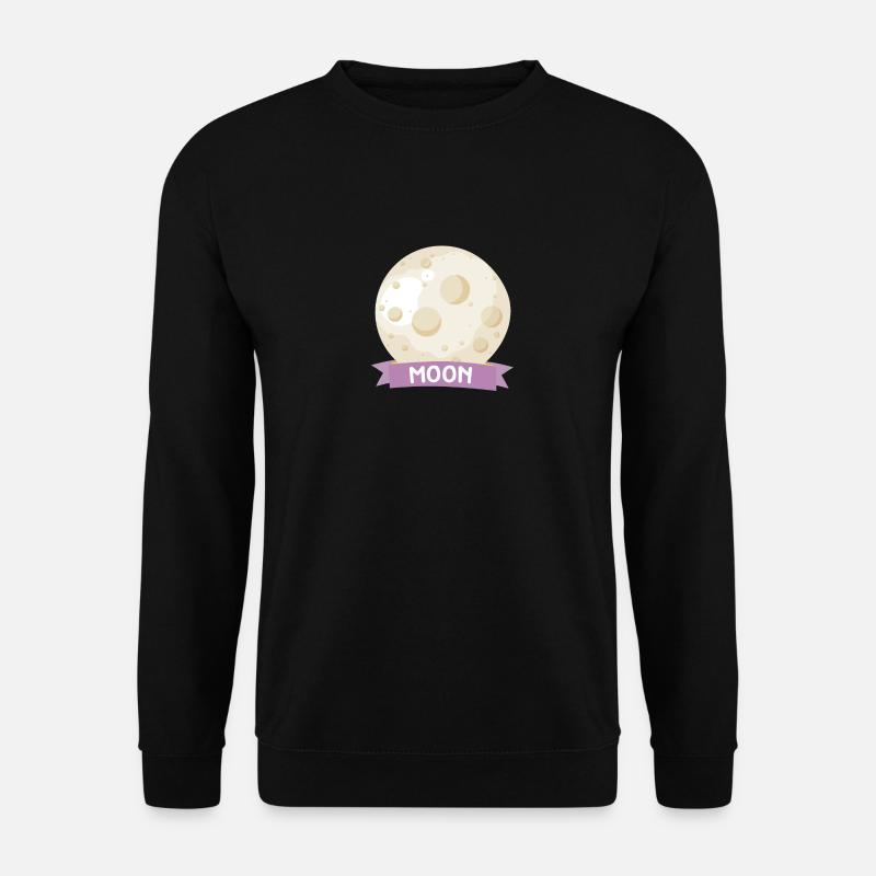 Planet Moon Space gift - Unisex Sweatshirt - black