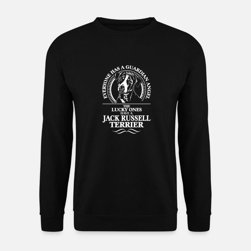 JACK RUSSELL TERRIER Guardian Angel Wilsigns Hunde - Unisex Pullover - Schwarz