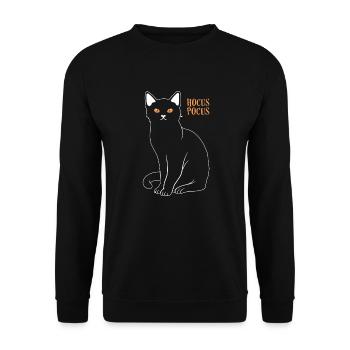 Skull Horror Halloween Gift - Unisex Sweatshirt - black - Front - Alina (178cm) & Michal (187cm)