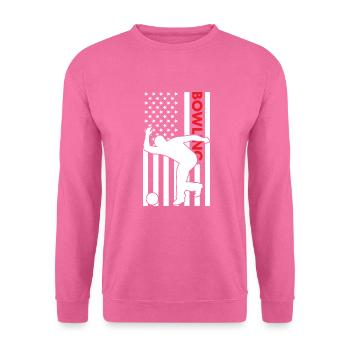 Sport Us Flag Bowling - Unisex Sweatshirt - pink - Front