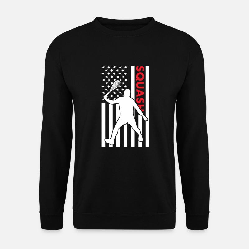 Sport Us Flag Squash - Unisex Pullover - Schwarz