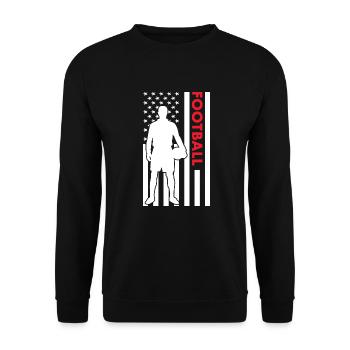 Sport Us Flag Football - Sweat-shirt Unisexe - noir - Devant - Alina (178cm) & Michal (187cm)