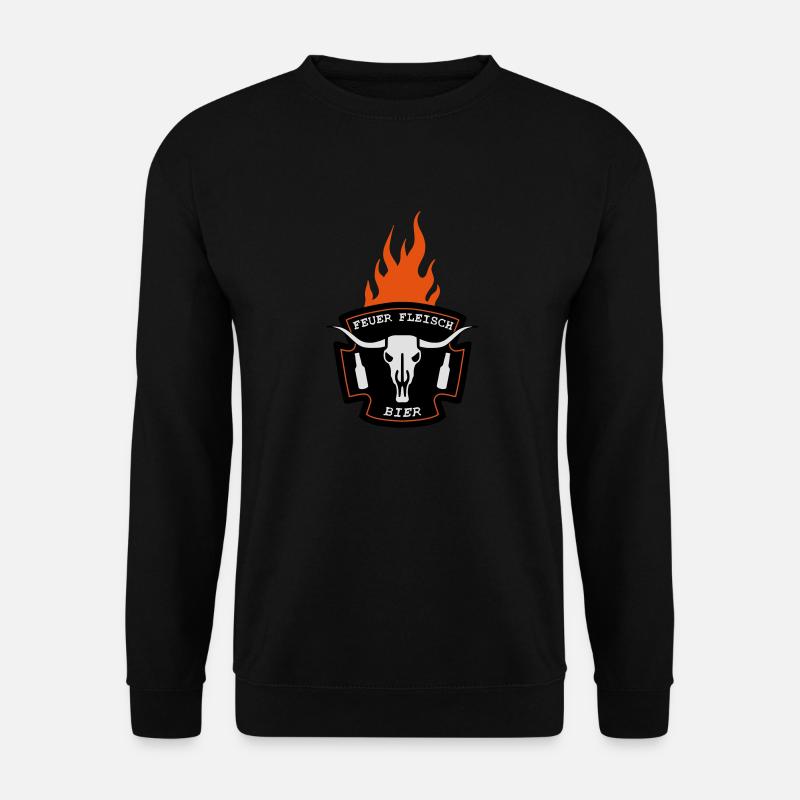 Feuer Fleisch Bier - Unisex Pullover - Schwarz
