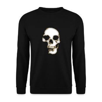 Skull - Unisex Pullover - Schwarz - Vorne - Alina (178cm) & Michal (187cm)