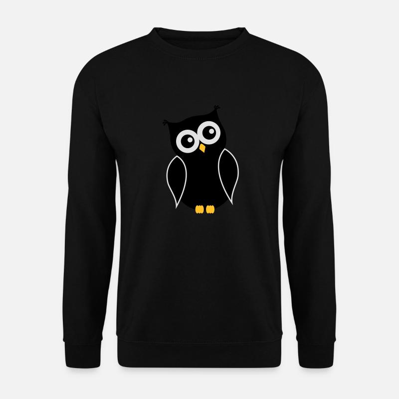 Eule01 - Unisex Pullover - Schwarz