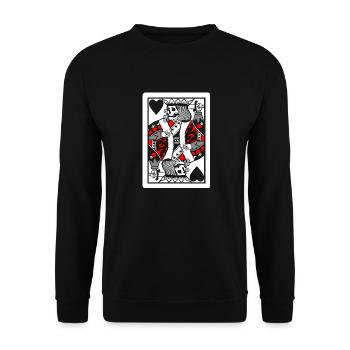 Dead King - Unisex Sweatshirt - black - Front - Alina (178cm) & Michal (187cm)