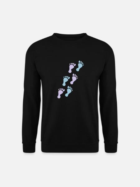baby footprints - Unisex Sweatshirt - black