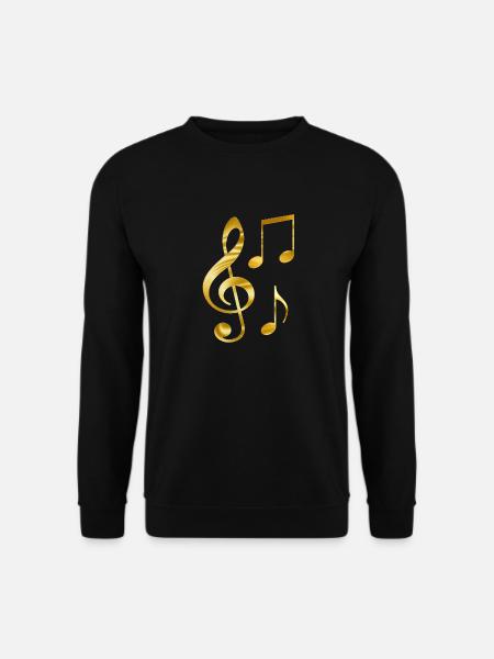 Musik T-Shirt Top Geschenk für Musiker - Unisex Pullover - Schwarz