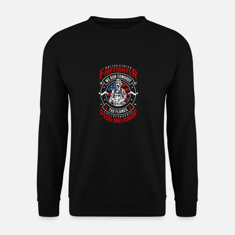 Firefighter - Unisex Sweatshirt - black