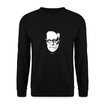 Votre maman, votre mère. Sigmund Freud - Sweat-shirt Unisexe - noir - Devant - Alina (178cm) & Michal (187cm)