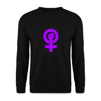 Pouvoir de fille - Sweat-shirt Unisexe - noir - Devant - Alina (178cm) & Michal (187cm)